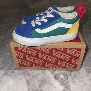 Vans Multi Color Toddler Sneakers Size 6